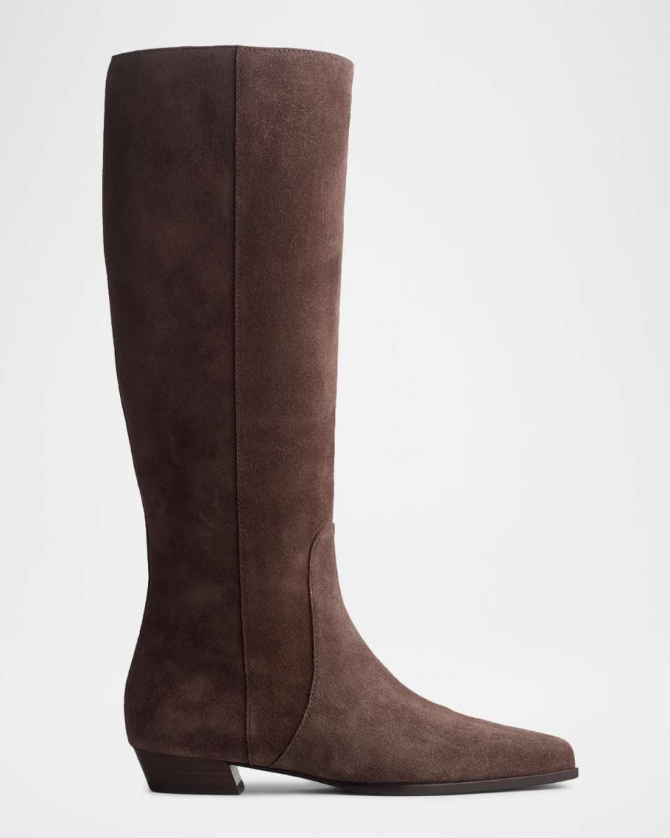 35mm Joni Suede Knee-High Boots